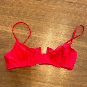 Solid and striped x redone Hollywood bikini top